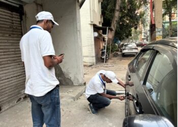 Tyre Safety campaign at Parking lots